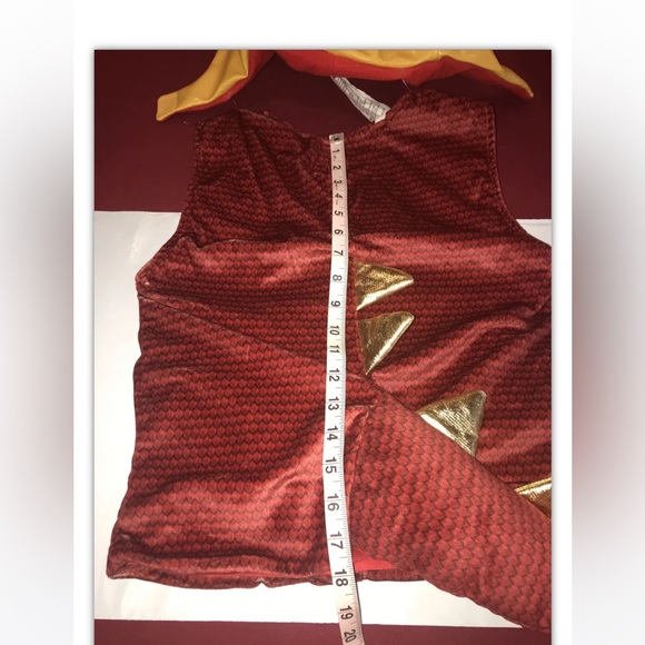 Dragon red gold costume yellow TOYS R US Toddler 3T Working ROAR Sound COSTUME 3 - Picture 6 of 15